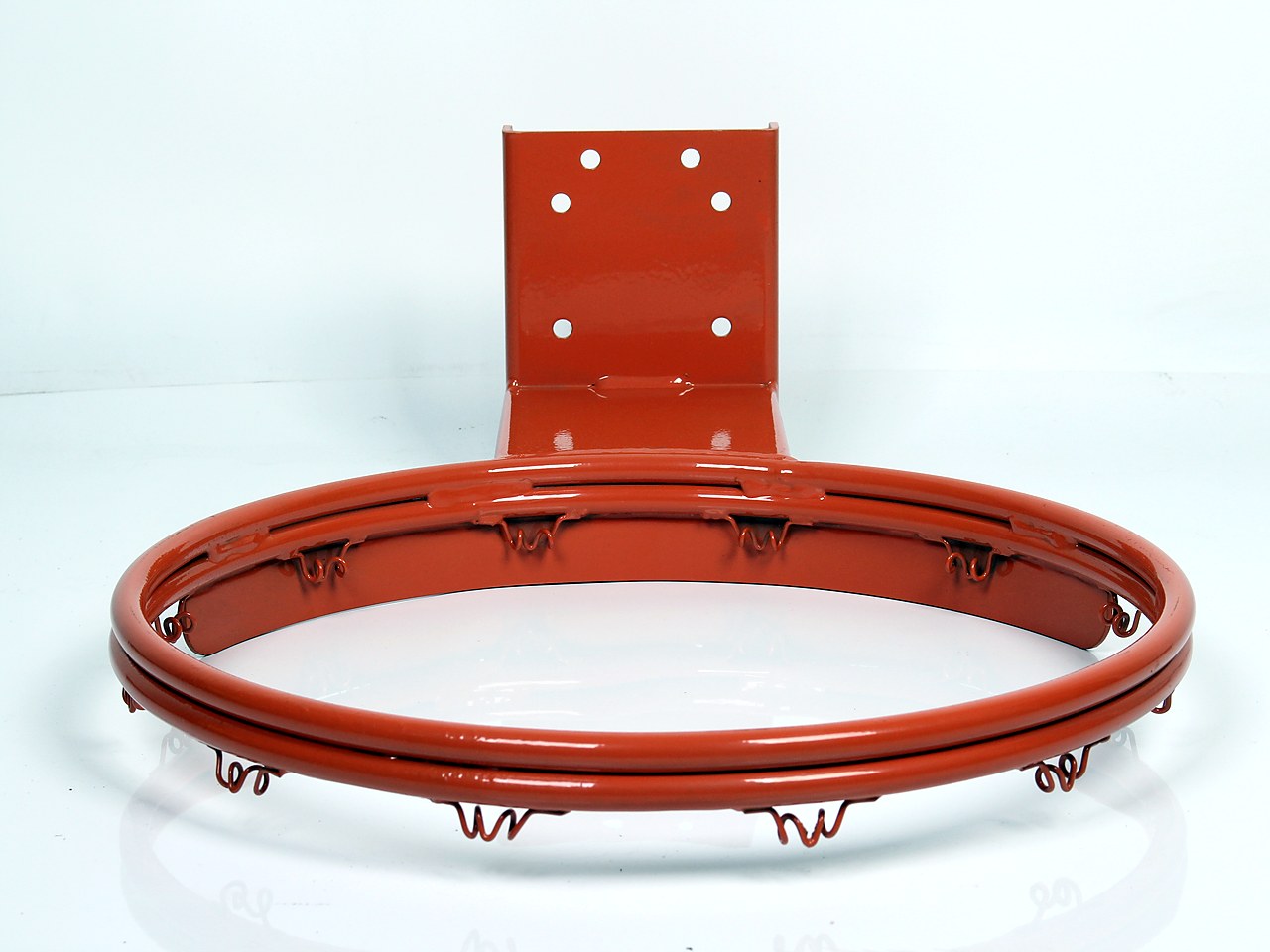 Basketball hoop metal frame application